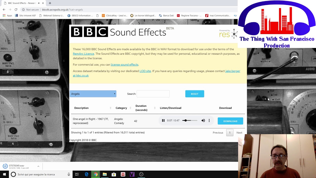 BBC Sound effect tutorial in italiano effetti gratuiti
