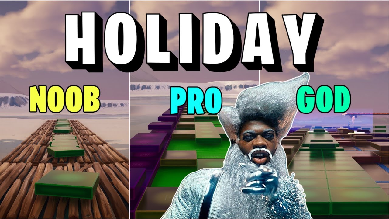 Lil Nas X - HOLIDAY - Noob vs Pro vs God (Fortnite Music Blocks)