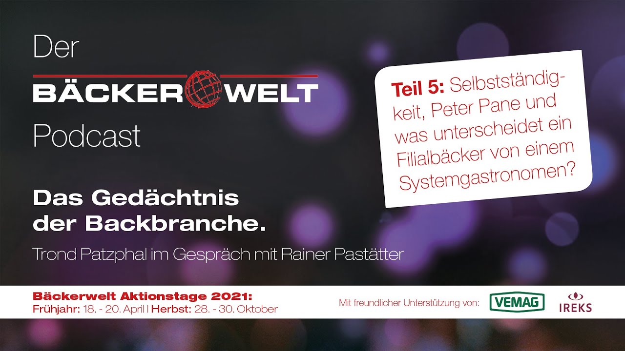 Das Gedächtnis der Backbranche: Was unterscheidet ein Filialbäcker von einem Systemgastronomen?