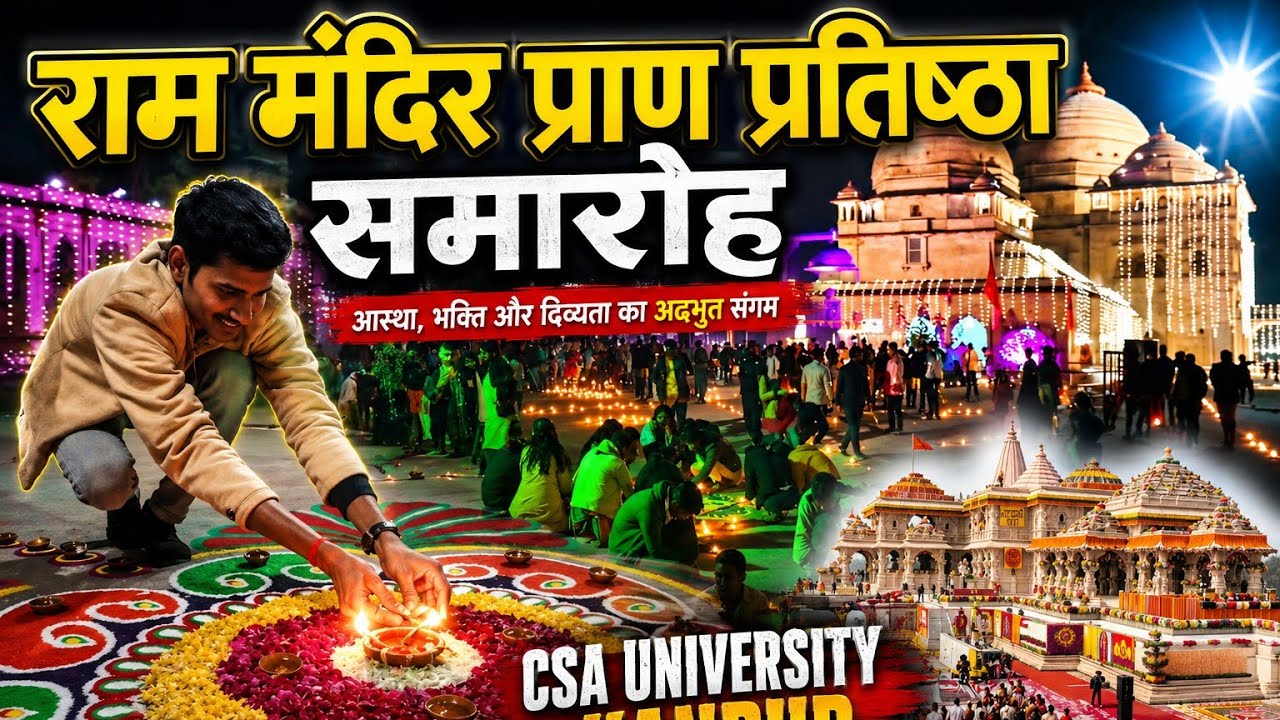 Ram mandir Pran pratishtha ceremony csa university kanpur  | G.K.Sisodia Vlogs