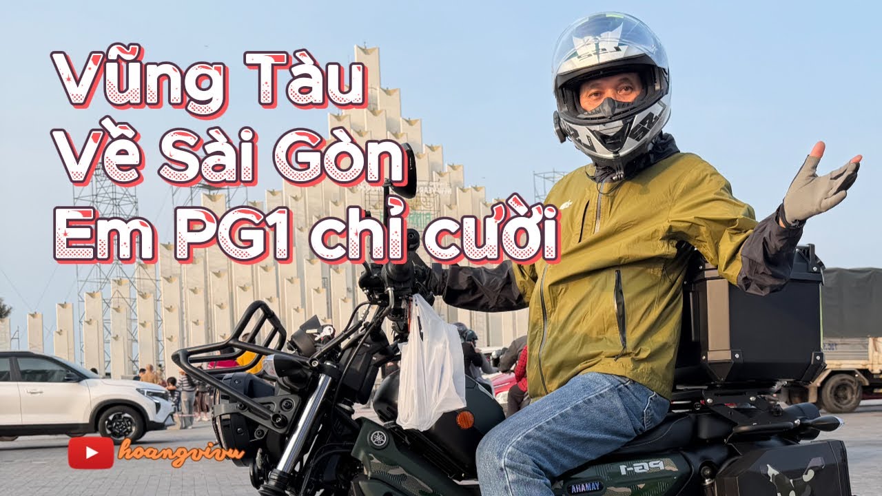 Vũng tàu - Sài Gòn, cung đường quá nhẹ nhàng với em PG1 #travel #motovlog #pg1