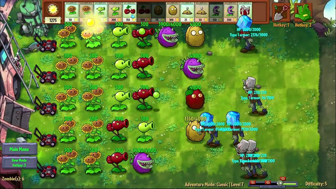 PVZ Fusion 1 - 7 (Hardest Mode)