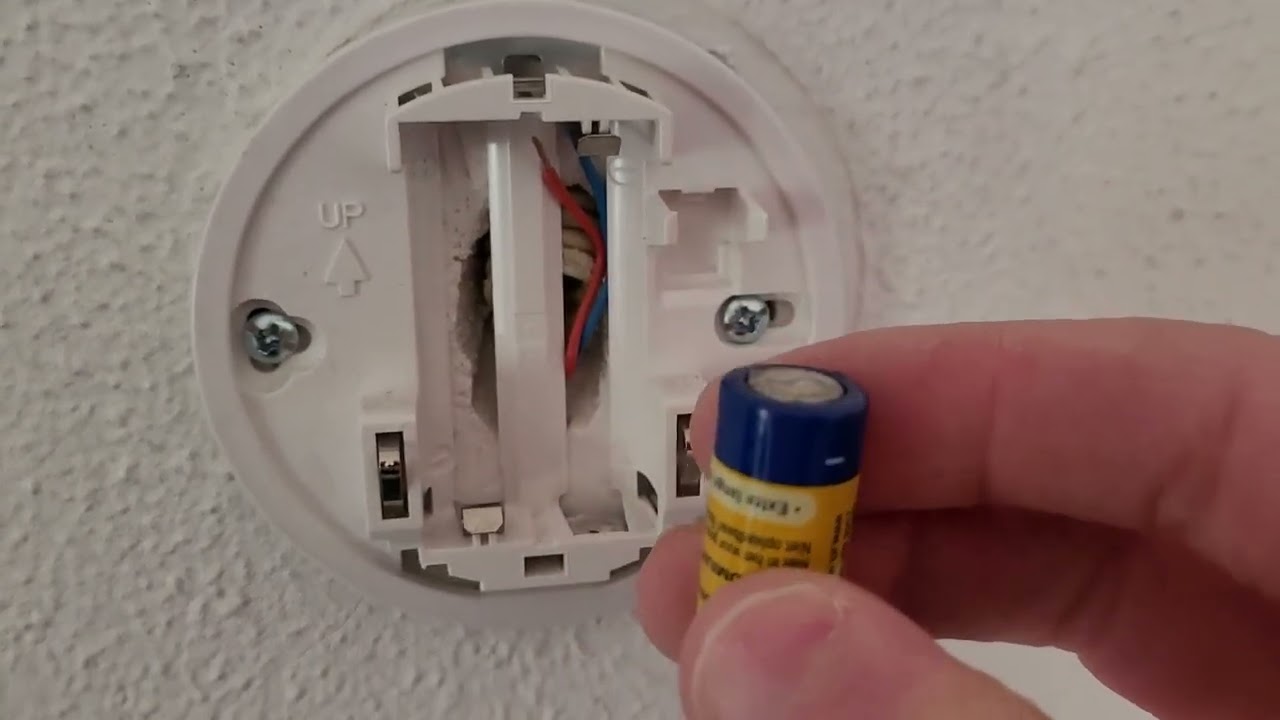 Batterijen vervangen Honeywell round wireless thermostaat