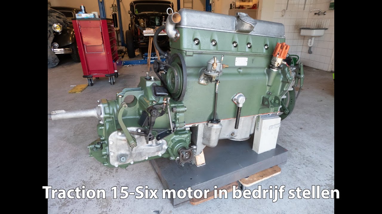 Traction Avant 15-Six motor starten na revisie