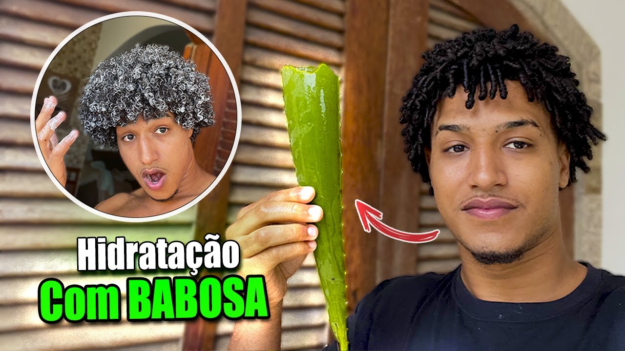 A MELHOR HIDRATAÇÃO PARA CABELOS CRESPOS E CACHEADOS (HIDRATAÇÃO COM BABOSA)