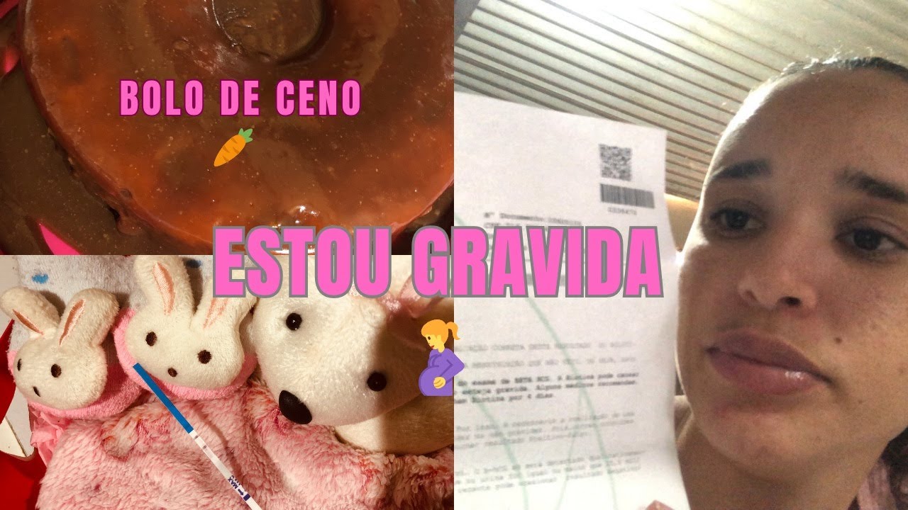 Voltei com pai das minhas meninas!!descobri que estou grávida 🤰 normalmente 🤦🏼‍♀️fiz bolo de cenoura