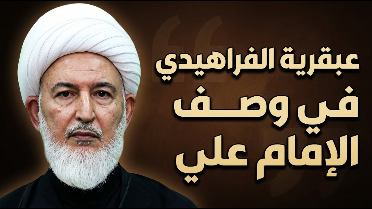 أقوى دليل عقلي ومنطقي من الفراهيدي على إمامة الإمام علي بن أبي طالب  | الشيخ فاضل الصفار
