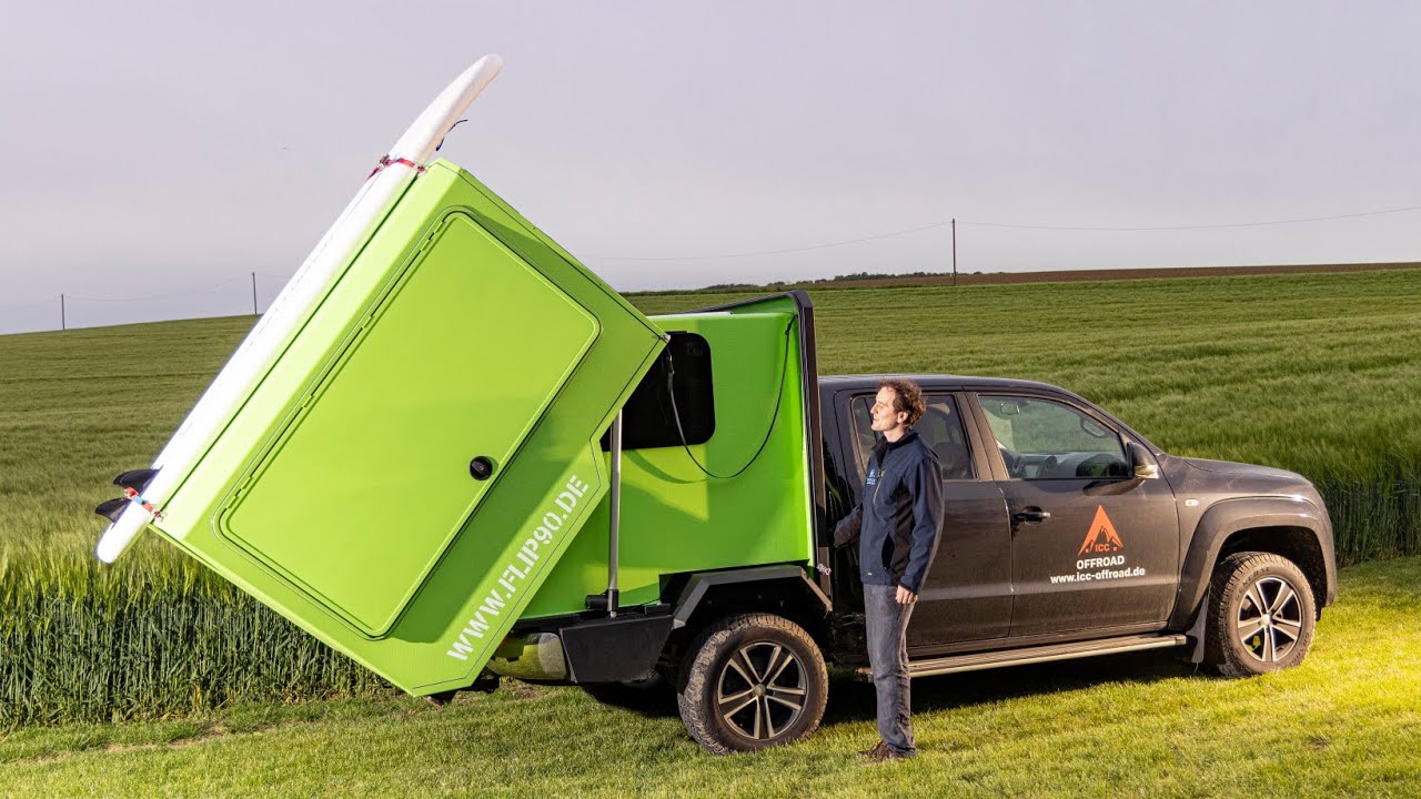 Deutscher Schiffsbauingenieur (37) erfindet sensationelles neues Wohnmobil: Flip 90. XXL Platz. Wow!