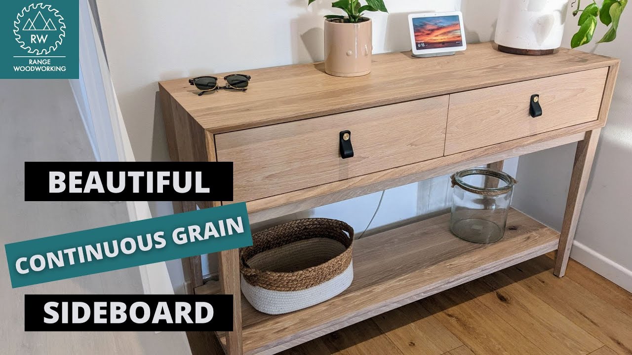 Building a BEAUTIFUL White Oak Hall Table