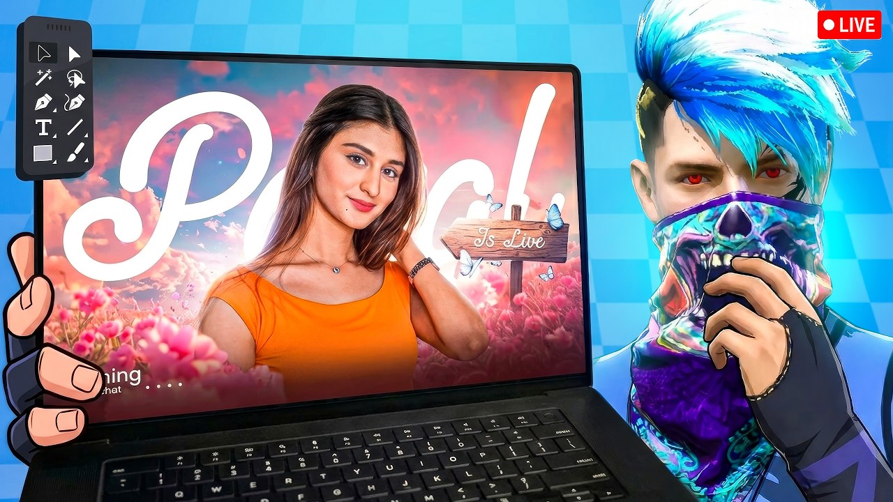 Making Thumbnails   | Photoshop Live Stream l  #NazmulXFire
