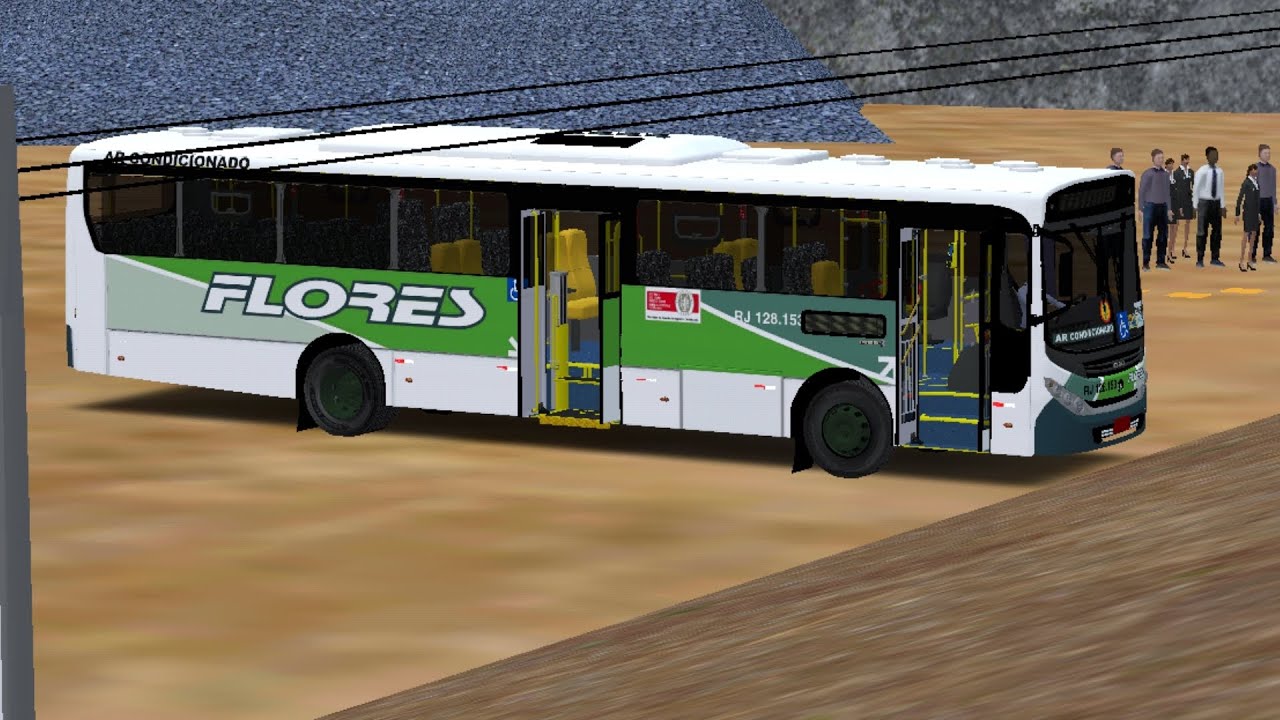 🟢[PROTON BUS] Relançamento do Caio Apache Vip III Mercedes-Benz OF-1721  Padrão Transportes Flores 🟢