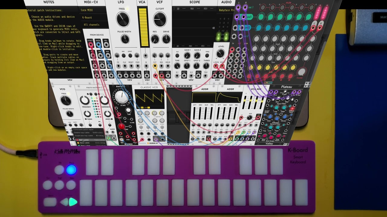 K-Board MPE Tutorial with VCV Rack