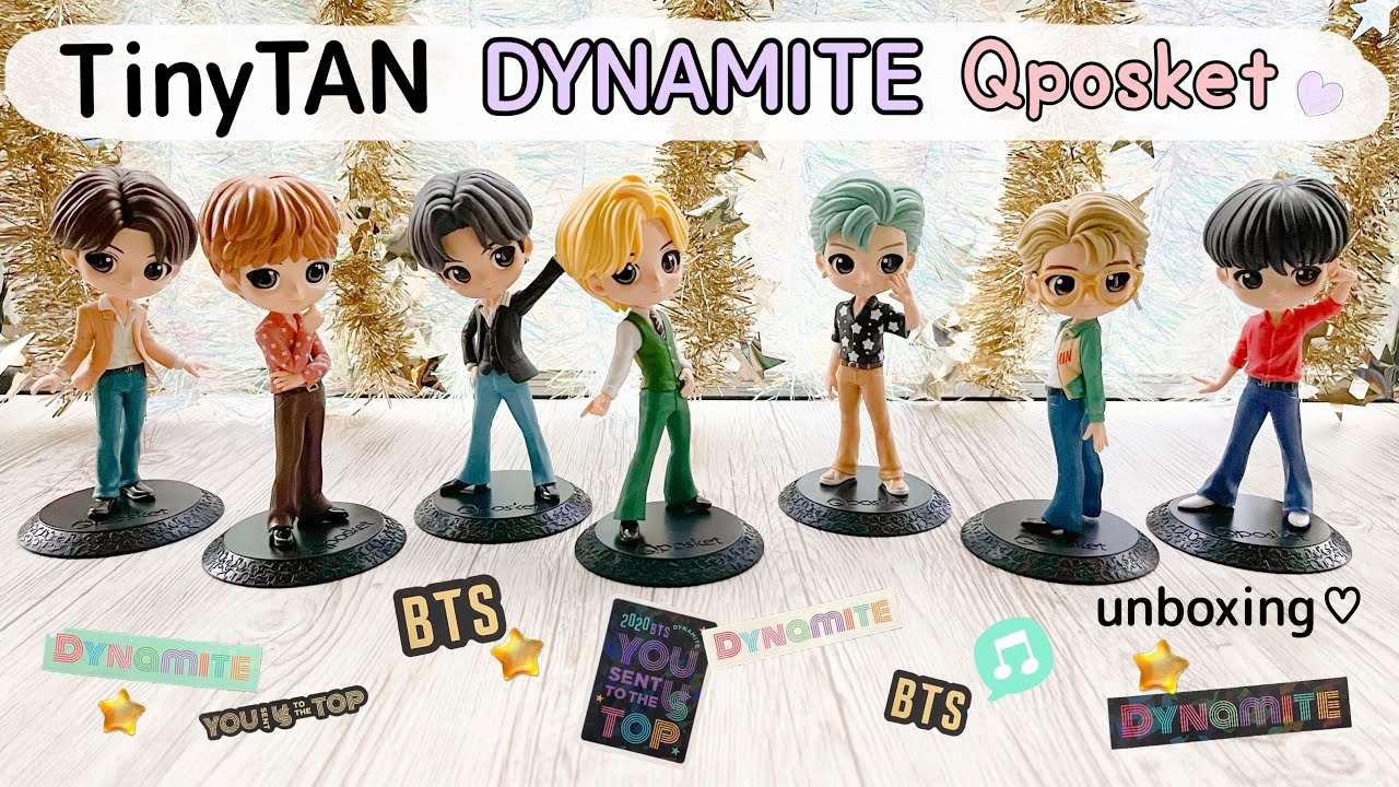 新発売！BTS TinyTAN フィギュア Qposket DYNAMITE バージョン ゲームセンターで取ってきた！開封するよ！
