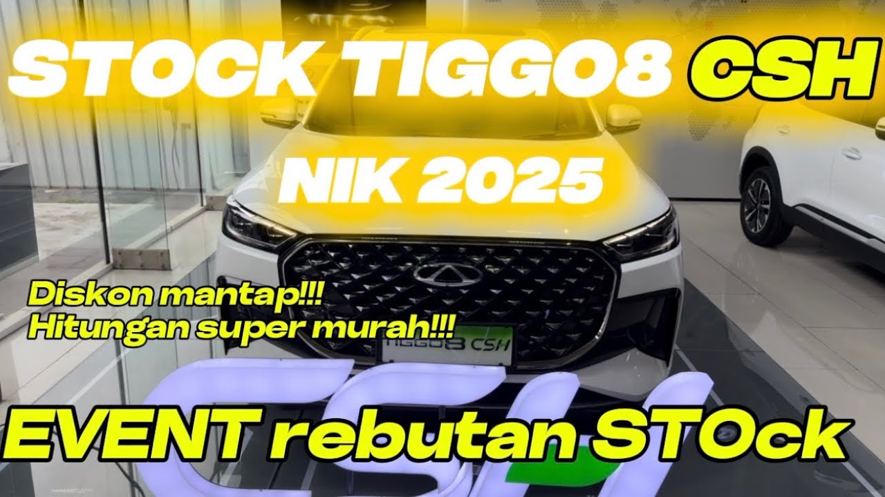 Promo STOck terakhir TIGGO 8 CSH nik 2025!!! Diskon mantap!!! Hitungan spesial orang dalam!!!