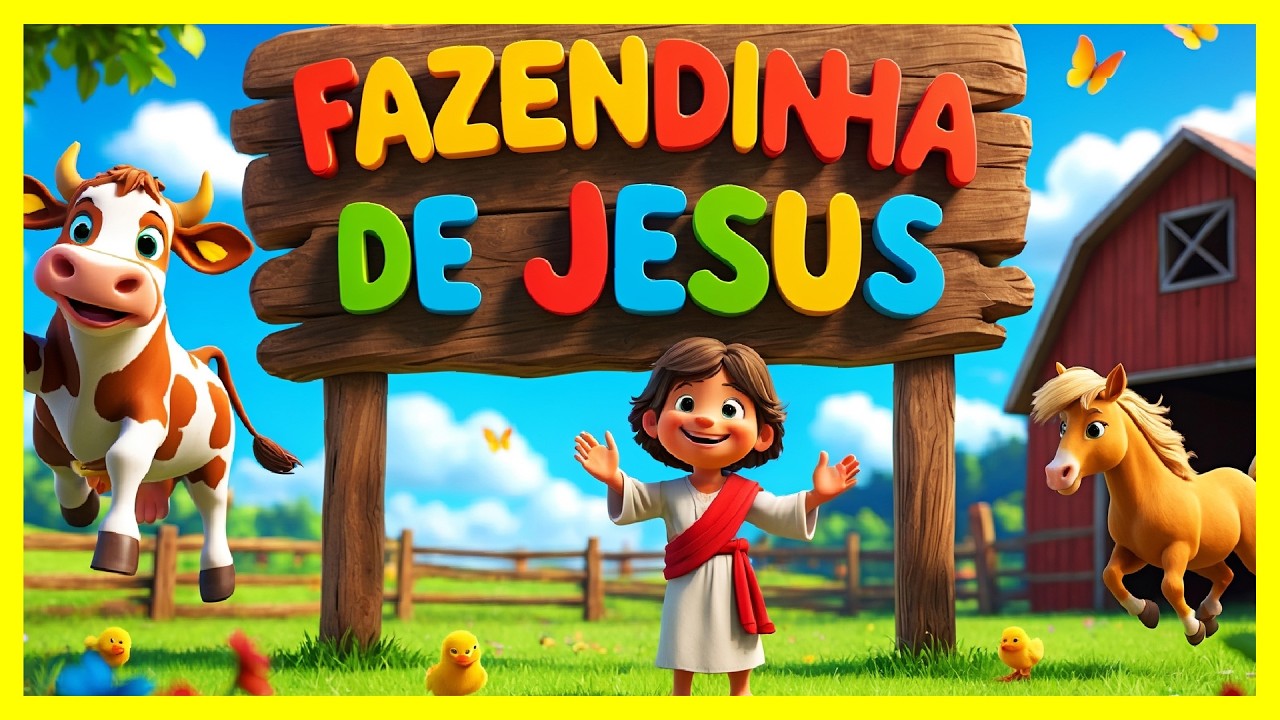 Fazendinha de JESUS e Muito Mais! 🎶 Louvores Gospel Infantis para Cantar e Adorar