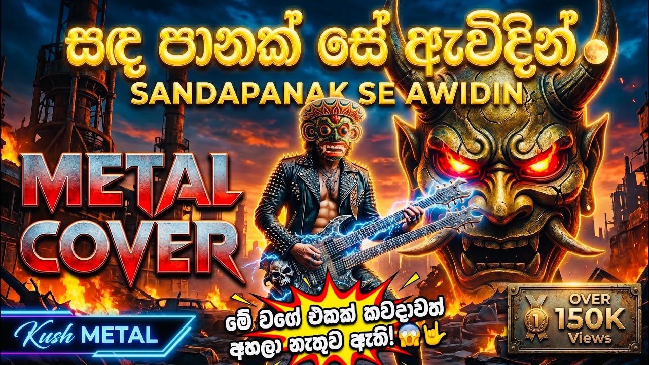 Sanda panak se awidin | සඳ පානක් සේ | Athula adhikari | Metal cover  