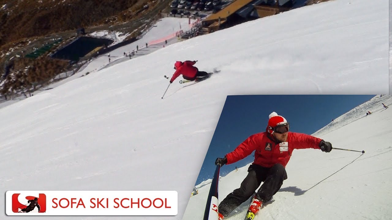 Carving long turns / two angles - Sofa Ski School