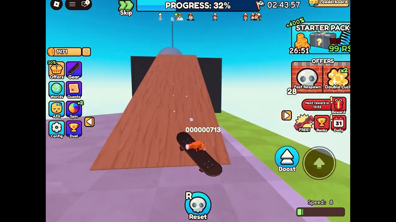 Skateboarding obby