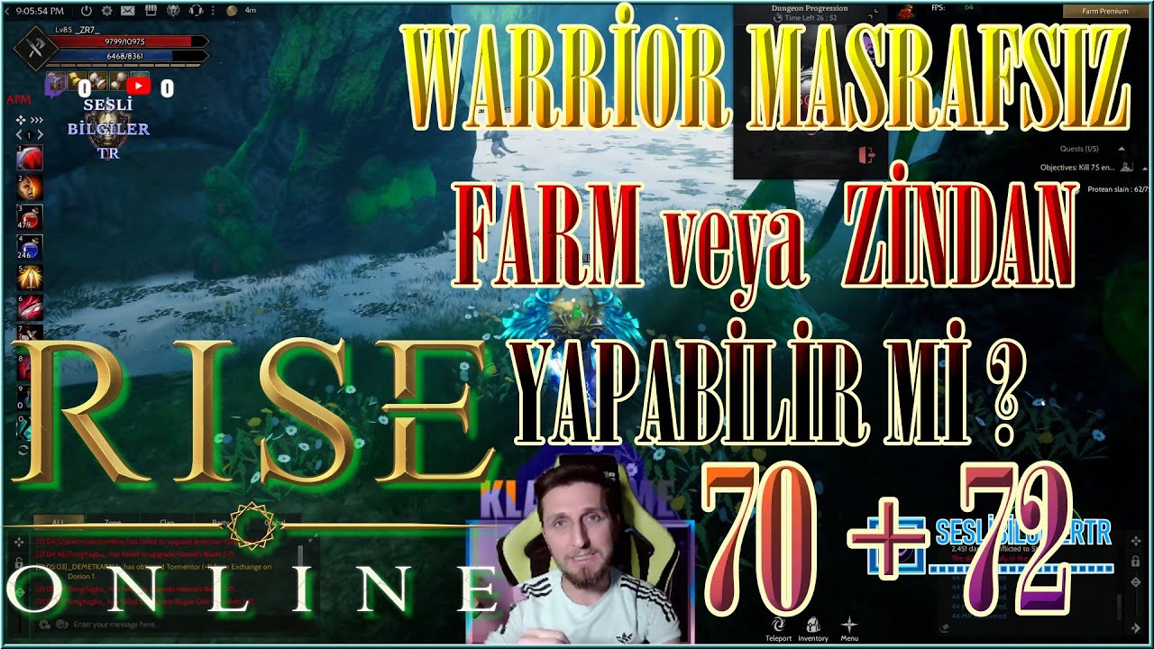 Warrior ile Masrafsıza Yakın Zindan veya Farm Mümkün Mü ! - 70-72 Skill Dizilimi ve Skillerin Önemi