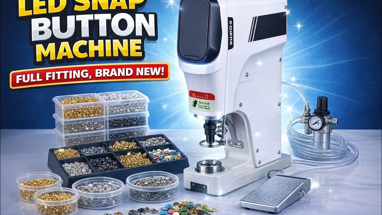 LED Snap Button Machine Unboxing & Full Fitting | New Model Snap Machine Installation 20 Februa 2026