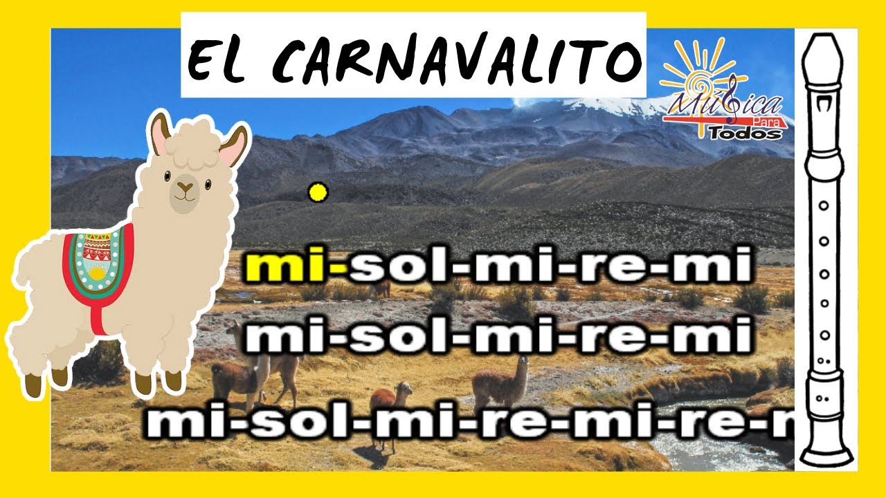 CARNAVALITO 🎼 FLAUTA dulce Notas 🔴 (Humahuaqueño)