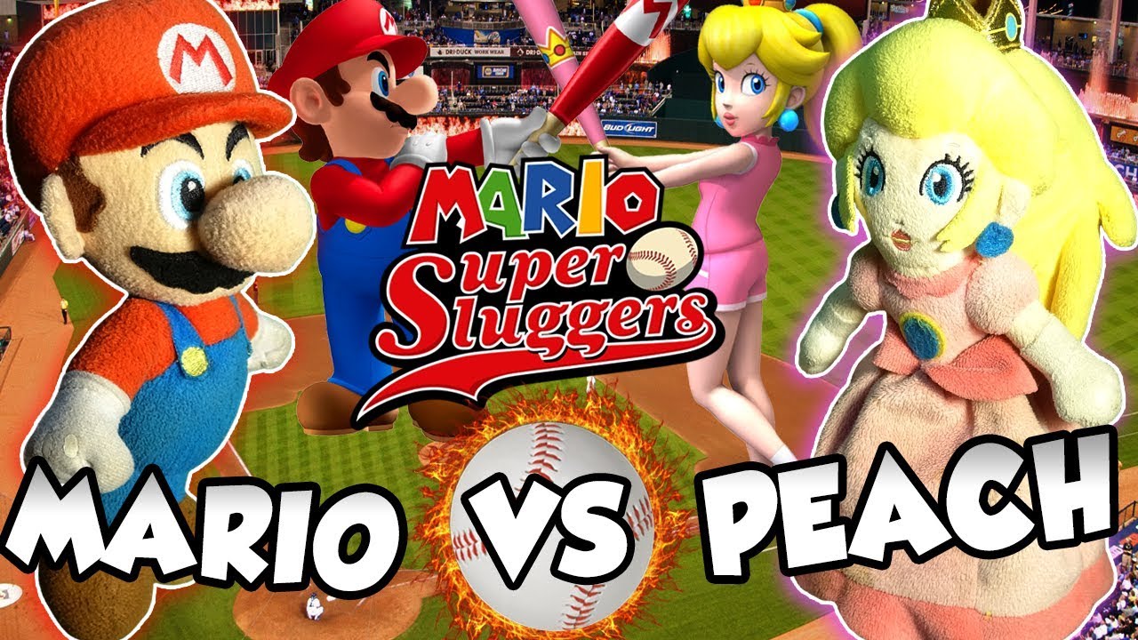 Марио против Пич!! Бейсбольный матч Mario Super Sluggers!! ᴴᴰ