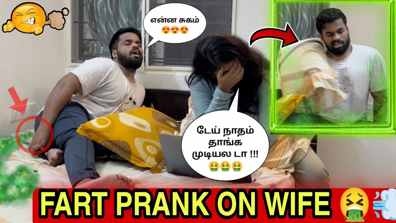 Fart Prank On Wife 😂| She Got Irritated 😡| Prank On Wife | Fart Prank | Tamil Prank | KL With TN