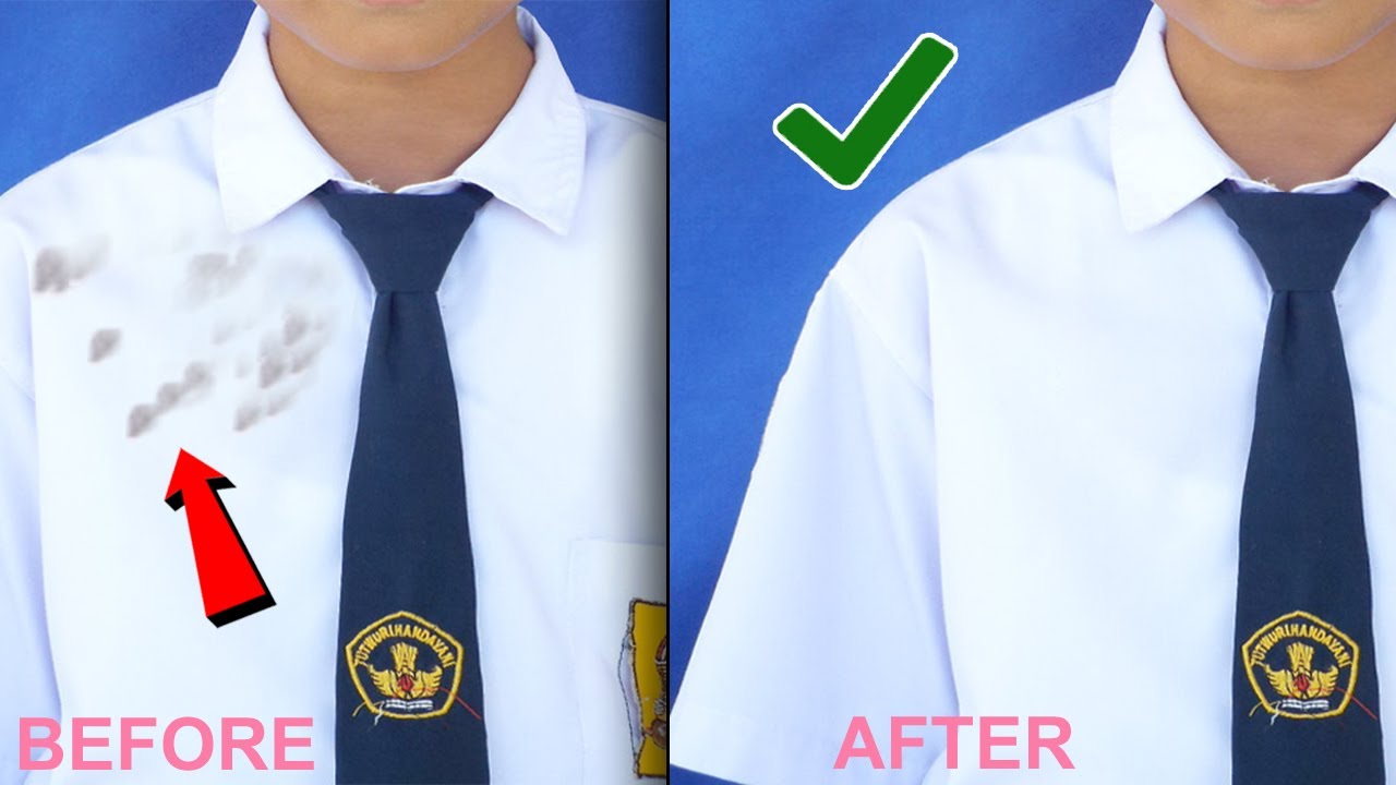 CARA MUDAH MENGHILANGKAN NODA DI KEMEJA DENGAN PHOTOSHOP