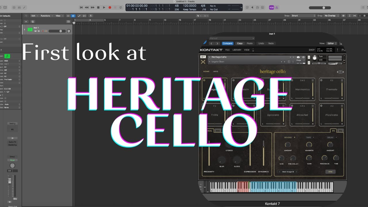 First look at Heritage Cello from Sonixinema - this is a BEAUTY!