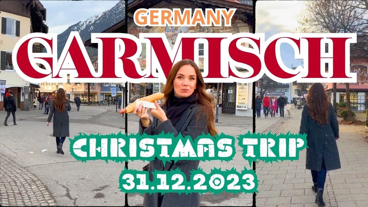 🌈 Garmisch Partenkirchen Christmas Promenade 🚶‍♀️ | New Year's Eve Festivities 31.12.2023