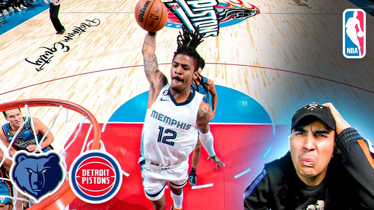 JA MORANT ES UN ALIEN😱👽 ¿LOS MEJORES HIGHLIGHTS del AÑO? - GRIZZLIES vs PISTONS (5/12/22)