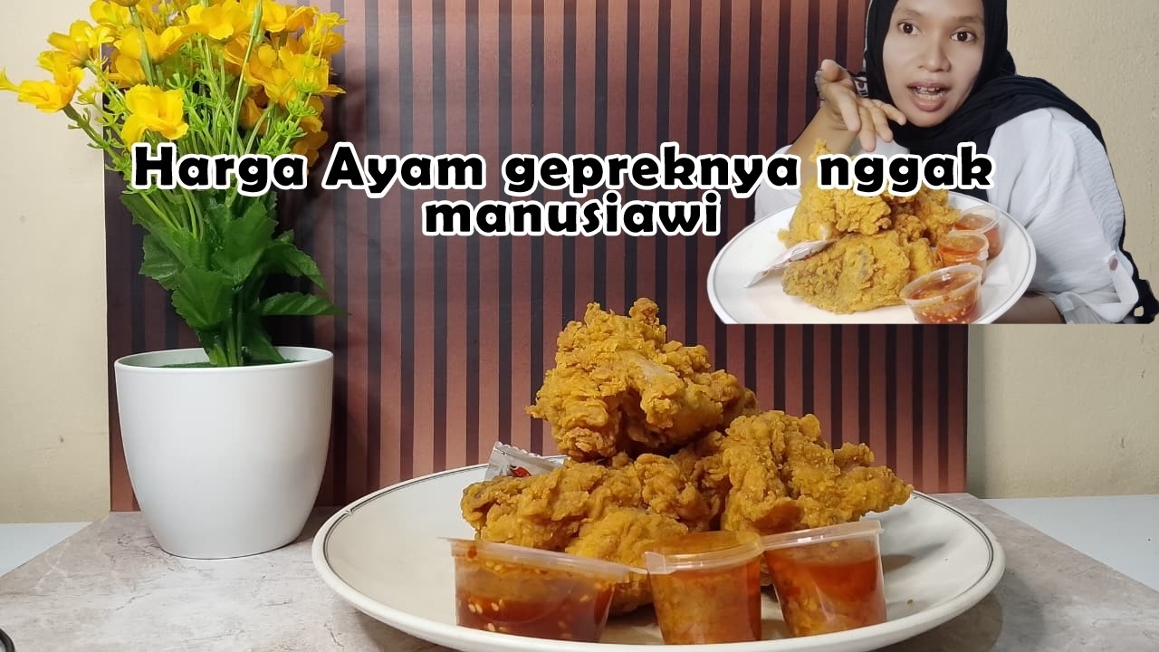 8 ribu saja kamu sudah bisa makan ayam geprek dengan saus gangnam #review #kuliner #food #geprek