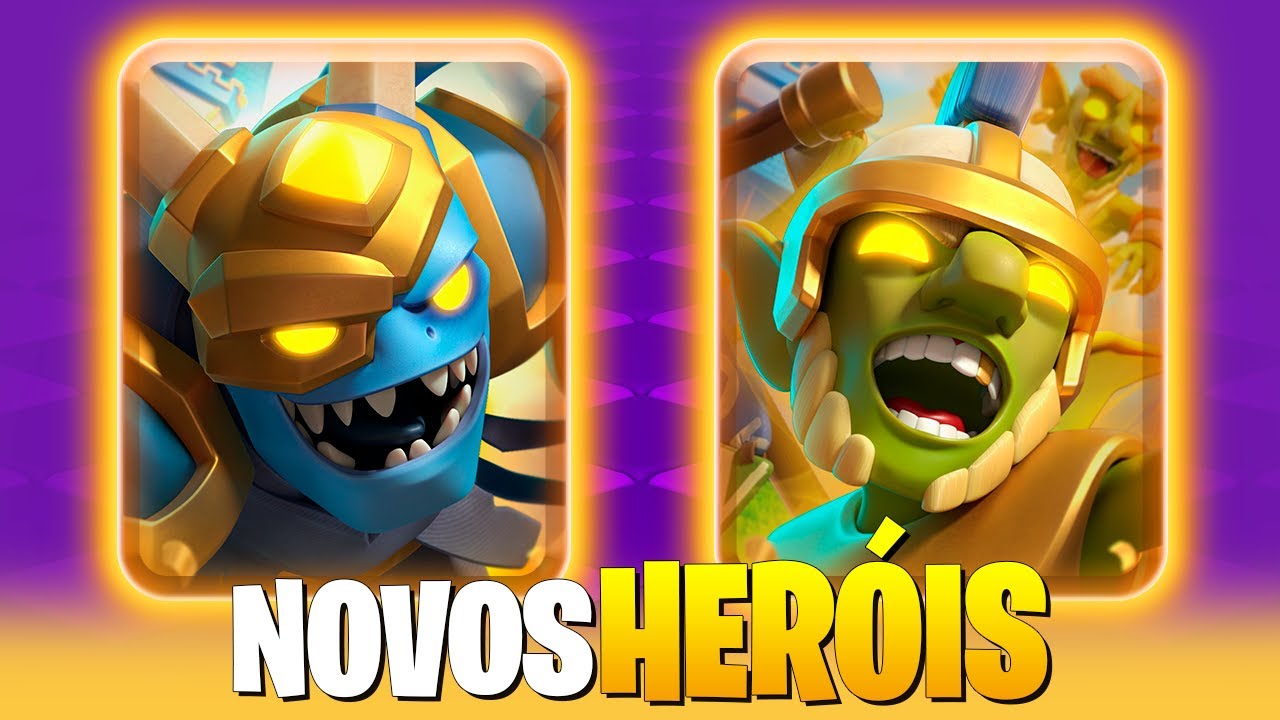 NOVOS HERÓIS GOBLIN e MEGASSERVO no CLASH ROYALE