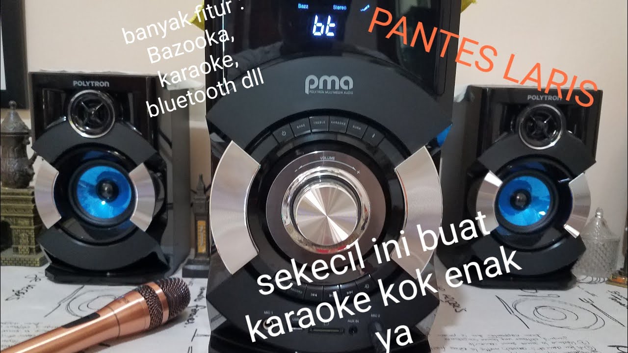 Speaker Polytron PMA 9527/B si Keci Cabe Rawit #speakeraktif #speakerbluetooth