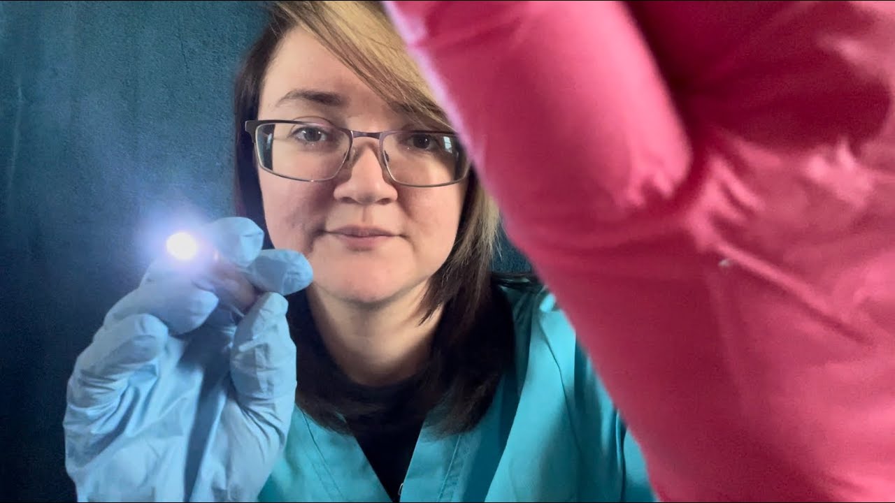 ASMR // Cranial Nerve Exam | Testing Your Senses | Lights, Glove Sounds