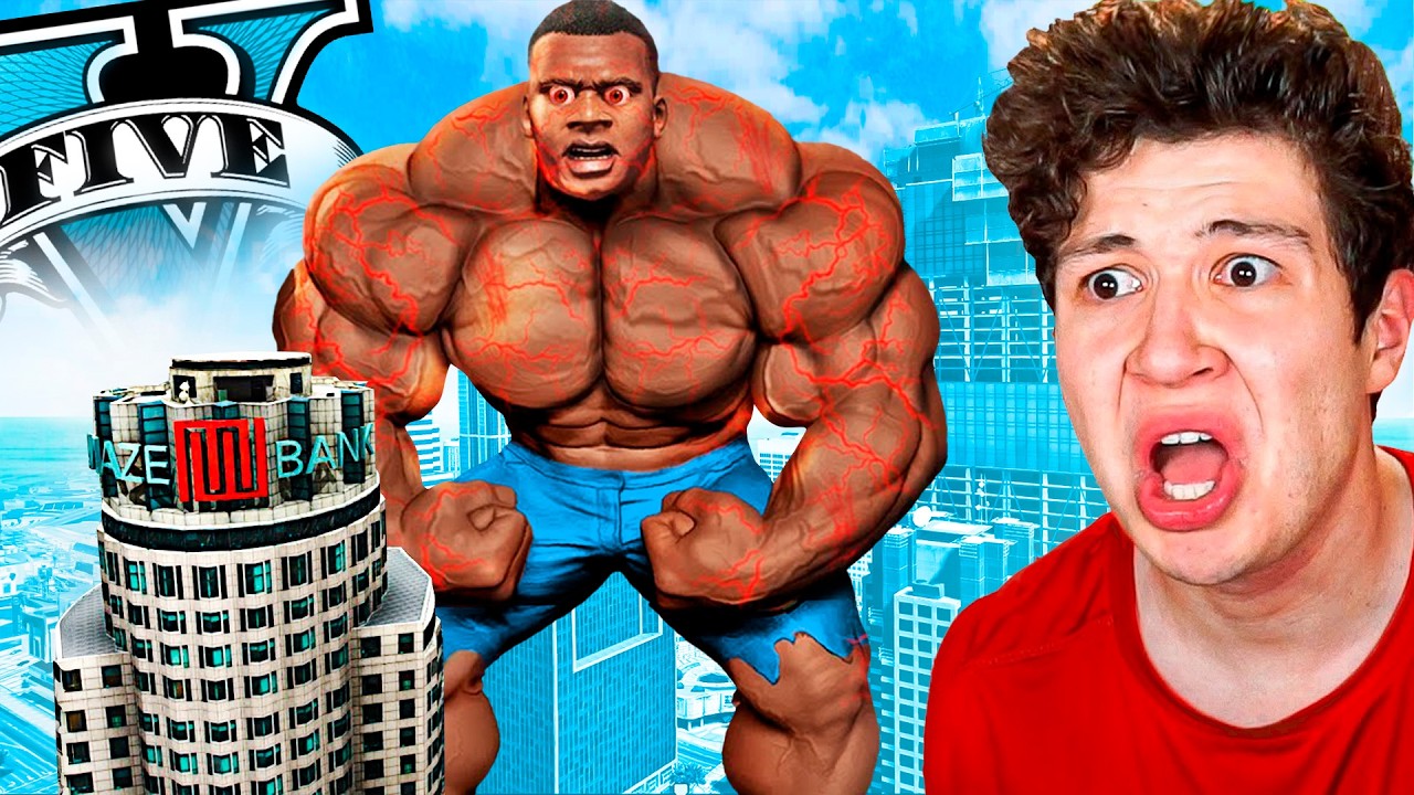 JUEGO como el HOMBRE más FUERTE de GTA 5! 💪🏋️‍♂️ (Mods)