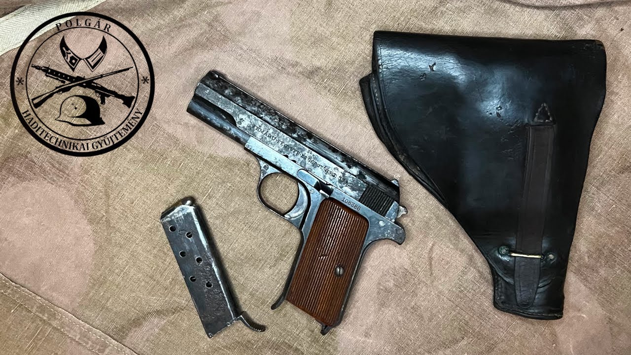 37M ( 1937M ) magyar pisztoly szét-összeszerelés / 37M Hungarian pistol field strip FÉG world war 2