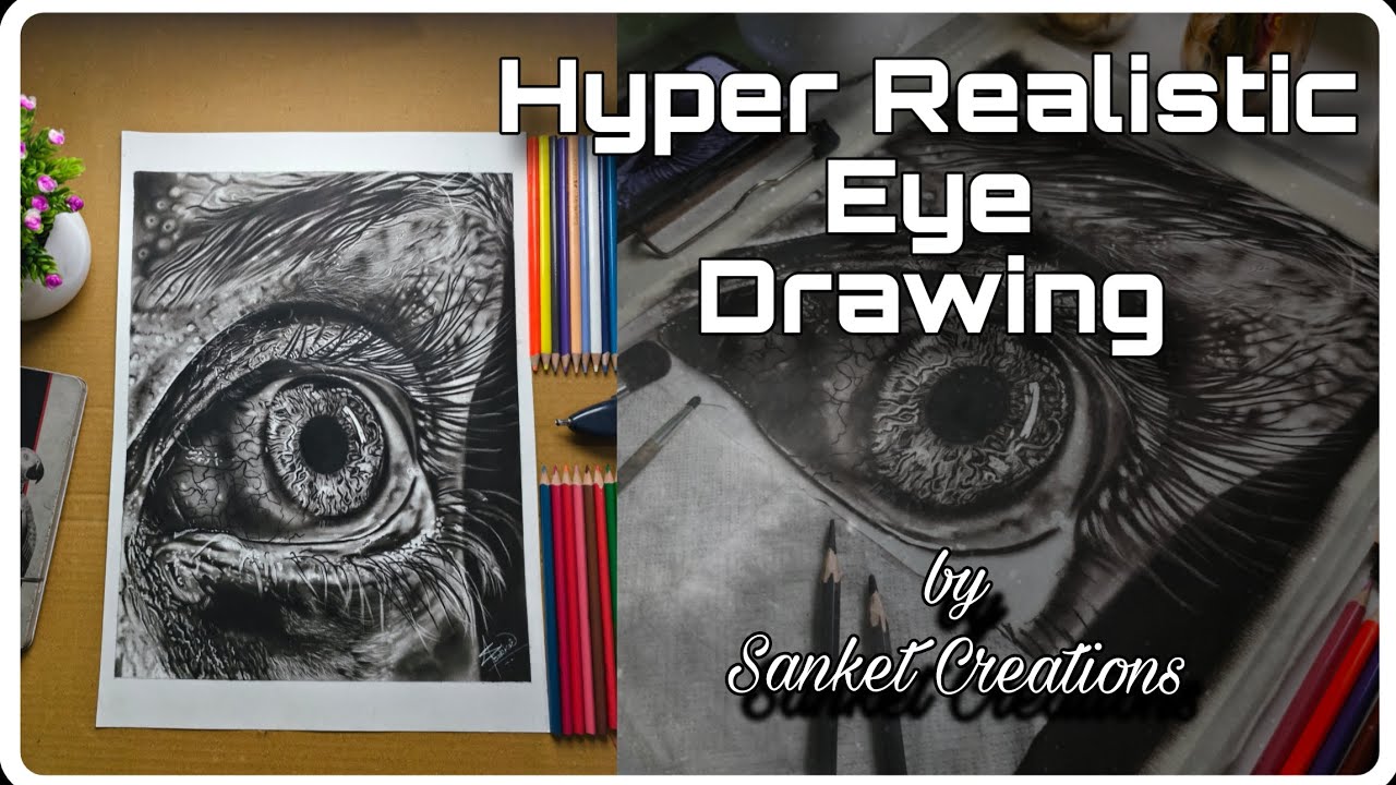 Hyper Realistic Eye Sketch Tutorial | Realistic Drawing Step by Step #art #sketch #drawing 