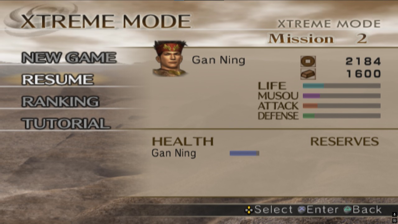 Dynasty Warriors 5 Xtreme legends Extreme mode Gan Ning yuk bisa yuk