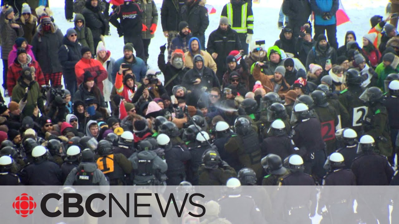 Ottawa police use chemical irritant as they confront protesters
