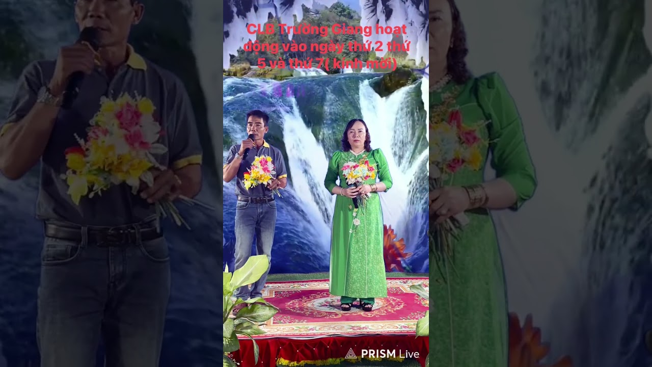 Trường Giang câu lạc bộ. Trình bày Thanh Vủ và Kim Cương 