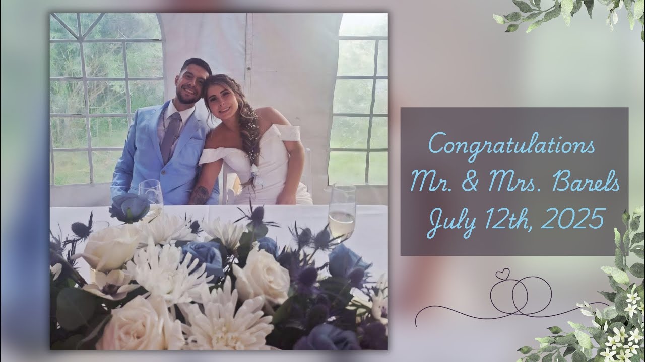 Congratulations to Mr. & Mrs. Barels 💒
