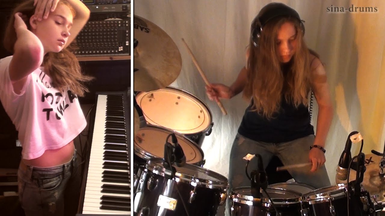 Lazy girl (original song) by Sina on drums & piano