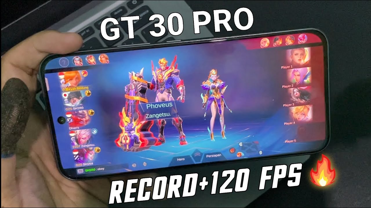 infinix Gt 30 Pro test Fanny Mobile Legends | Record+120FPS Gameplay !!!
