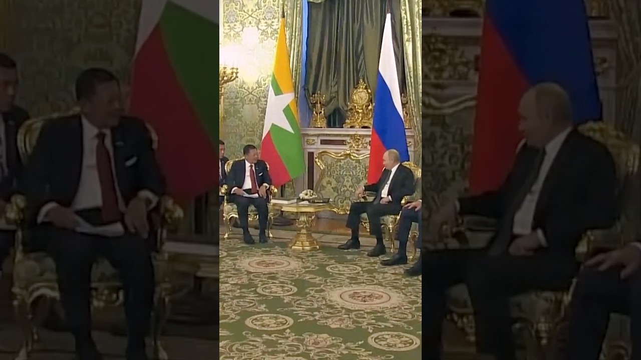 Putin Meets Head of Myanmar's Military Government in Moscow