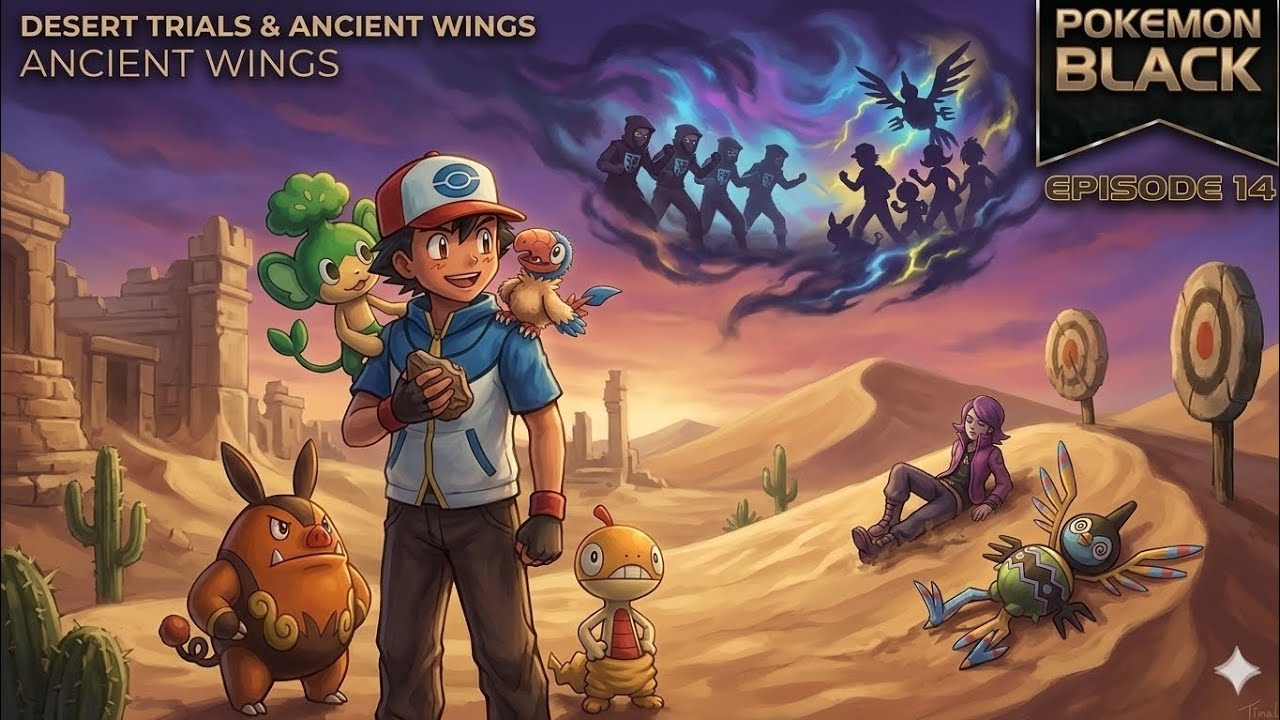 Visited desert resort and got archen, pokemon black gameplay on emulator Android episode 14