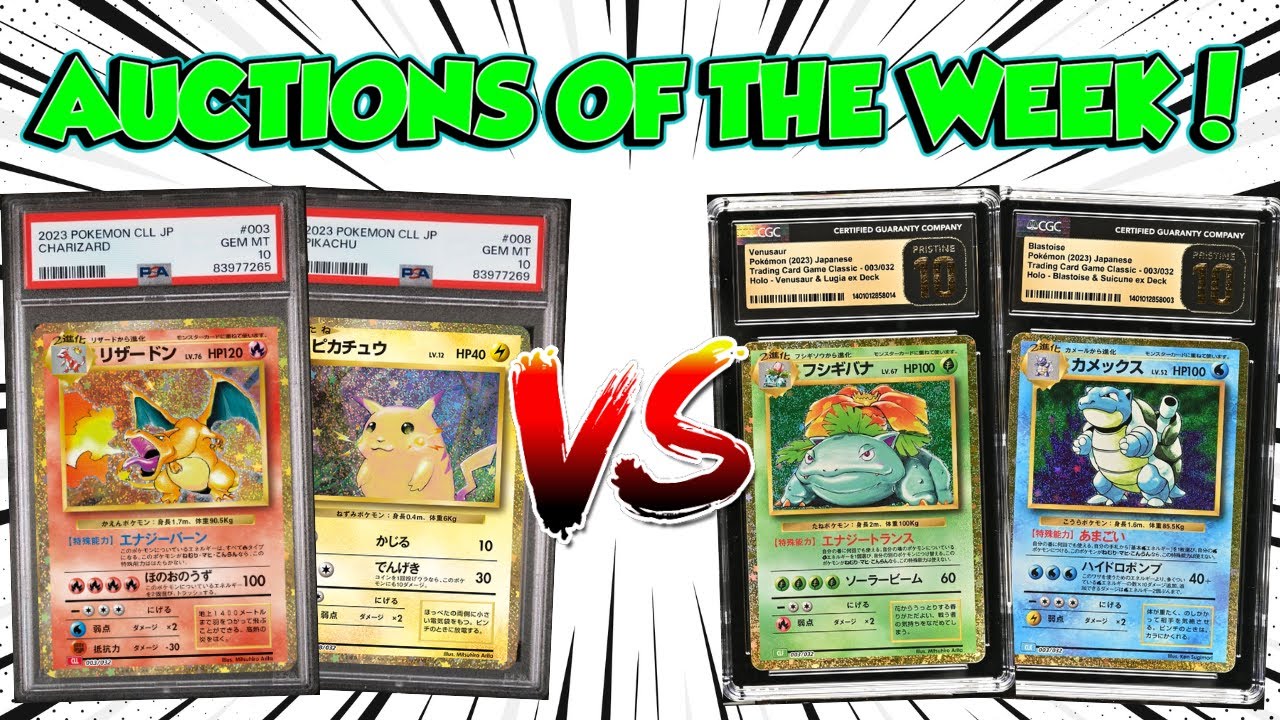 Pokemon Card Auctions Of The Week! Graded TCG Classic Cards Hit The Market!