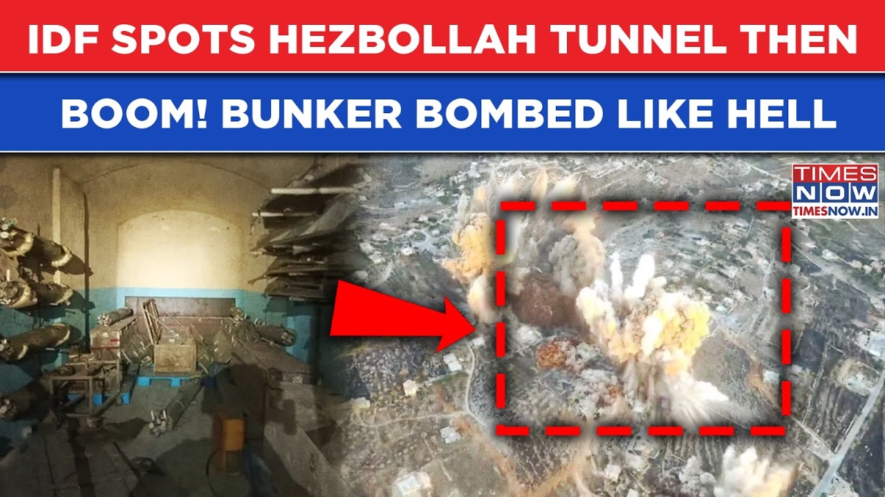 IDF Spots Hezbollah Tunnel Then Boom! Watch Israel Strikes Turn Night Into Day By Blowing Up Bunker