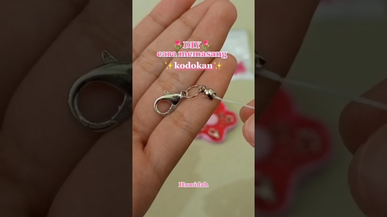 DIY💗Cara Memasang Kodokan / Kokot udang /stopper🧘🏻&zwj;♀️✨ #tutorial #kodokan #diy #shorts  #manikmanik