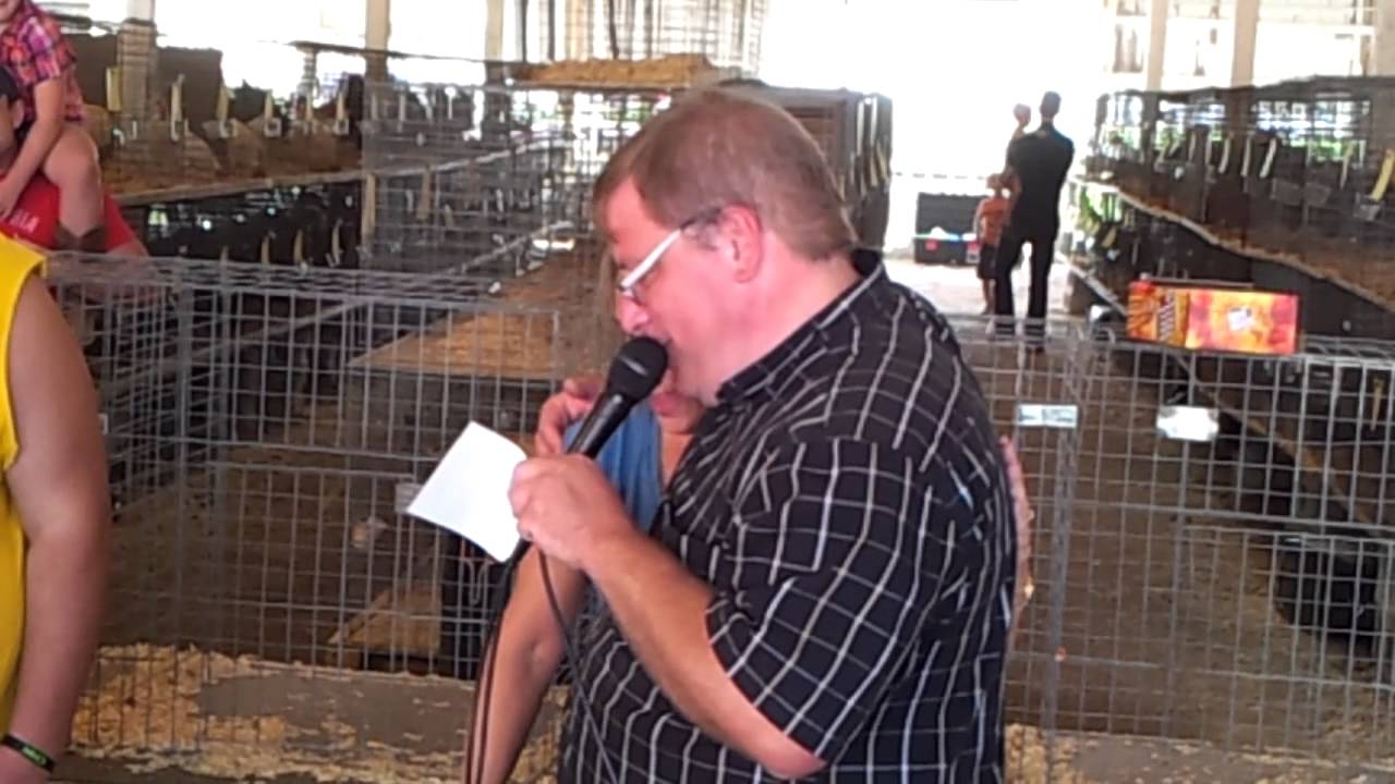Human Rooster Crowing Contest